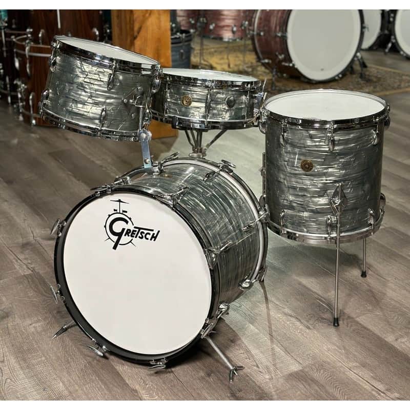 Vintage Gretsch Progressive Jazz Drum Set 18/12/14/14 image 1