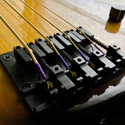 Rick Turner Electroline fretless 4 string bass guitar (thick epoxy coated fingerboard) image 13