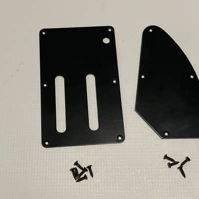 2000's Indonesia Ibanez RG Series Guitar Black Tremolo & Electronics Cavity Backplate Set image 1
