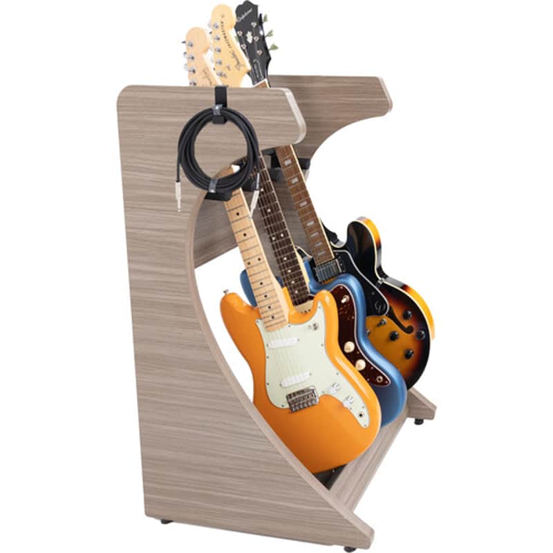 Gator Frameworks Elite Series 3 to 4-Space Guitar & Instrument Case Combo Rack Driftwood Grey Finish image 1