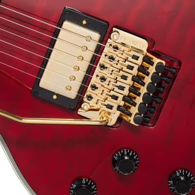Epiphone Alex Lifeson Signature Les Paul Custom Axcess Left-Handed Guitar - Quilt Ruby image 16