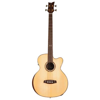 Ortega STRIPEDSU.ACB The Private Room Solid Alaskan spruce top Mahogany Neck 4-String Acoustic-Electric Bass Guitar w/Deluxe Gig Bag image 4