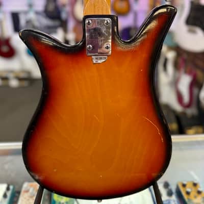 Teisco Shark Fin Bass Made In Japan, Burst Vintage '60s- Pre Owned image 11