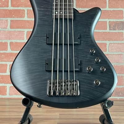 Schecter Stiletto Studio 5 Electric Bass - See-Thru Black Satin image 2