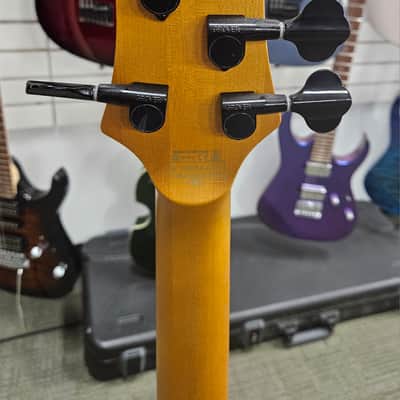 Schecter Stiletto Session-5 Fretless 2019 - Aged Natural Satin image 5