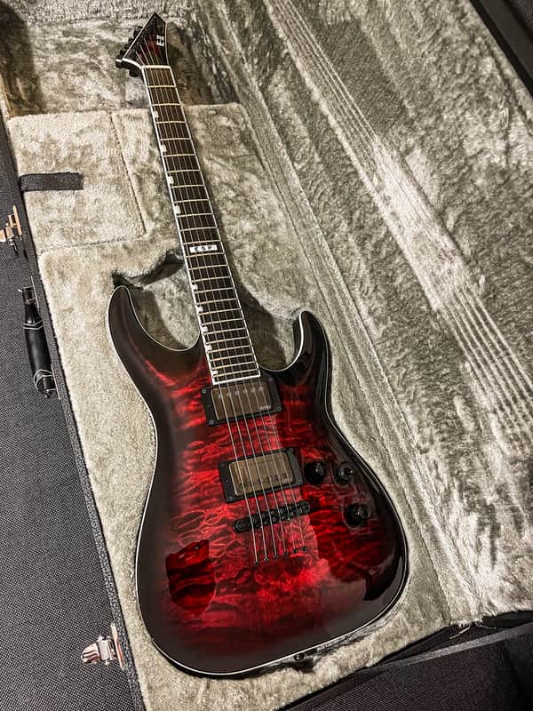 ESP E-II Horizon NT-II 2021 - Present - See Thru Black Cherry Sunburst image 1
