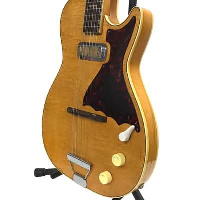 Vintage 1960 Harmony H-48 Flamed Blonde Mercury Stratotone image 3