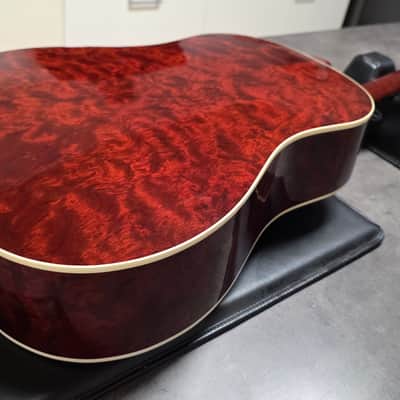 Gibson J-45 Custom 1 of 40 Quilt Bubinga USA Custom Shop J45 Quilted Figured Limited Edition Honeyburst Acoustic Guitar LR Baggs image 13