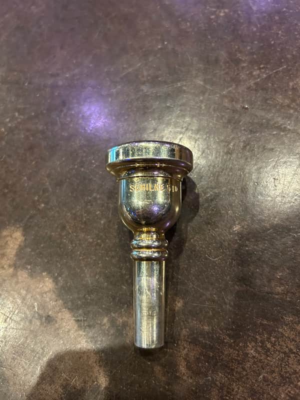 Schilke 51d euphonium/trombone mouthpiece - Gold plated image 1