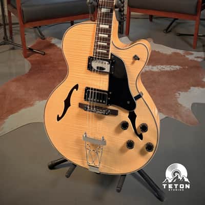 Teton F1433FM 'F' Series Hollow Body Guitar 2010s - Present | Flamed Maple Natural image 2
