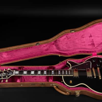 2021 Gibson Custom Shop Historic '57 Les Paul Custom Black Beauty Reissue - Ebony VOS | USA Vintage Long Neck Tenon No Weight Relief 4.18kg | CoA OHSC image 24