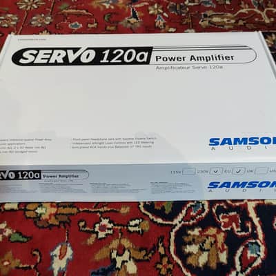 Samson Servo 120a Power Amp 2010s - Black (Boxed) image 2