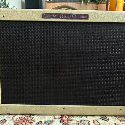 Vintage Rare Limited Edition Tolex Oxblood Grill Fender Blues Deluxe 2-Channel 40-Watt 1x12" Guitar Combo 1993 - 1996 image 5