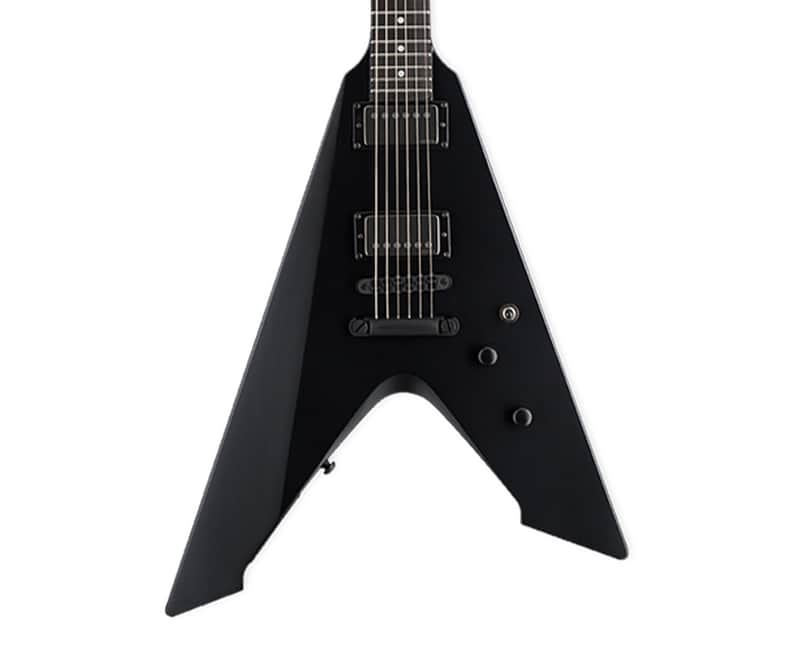 ESP LTD James Hetfield Signature Vulture Electric Guitar - Black Satin B-Stock image 1