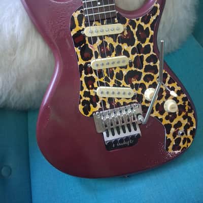 Rescued and Upgraded 1986 Aria Pro II RS Series - Metallic Plum w/Leopard pickguard image 1