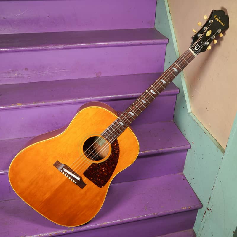 1966 Epiphone FT-79 Texan (Gibson) Slope Dreadnought Guitar (VIDEO! Fresh Work, Ready) image 1