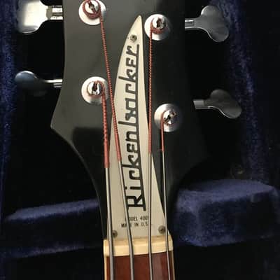 Rickenbacker 4001 1973 Jetglo with checkerbinding serial #528 image 2