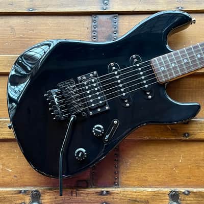 (16900) Fender/Squier Contemporary Bullet HST (Strat Body, 2nd version) - Floyd Rose - Late 80’s/Early 90’s - Black image 1