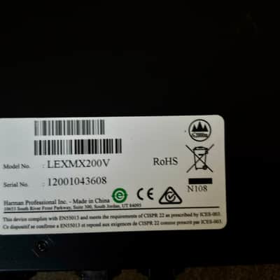 Lexicon MX200 Dual Reverb Effects Processor 2010s - Black image 4