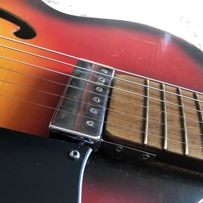 ‘81 Orfeus Gypson vintage Jazz hollowbody guitar image 4