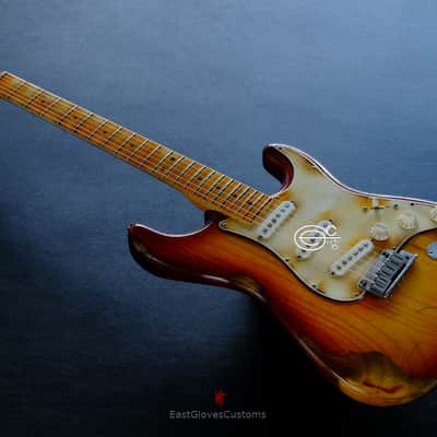 Fender Stratocaster American Sienna Sunburst Maple Made in USA Aged Relic image 2