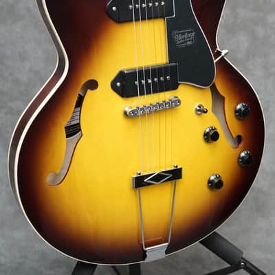Heritage H-530 II P90 Hollowbody 2026 - Original Sunburst with Case and Pro Setup image 2