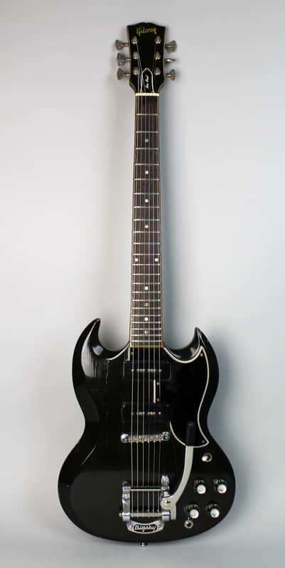 1961 Gibson SG / Les Paul Special Black Finish Vintage Electric Guitar w/Bigsby image 1