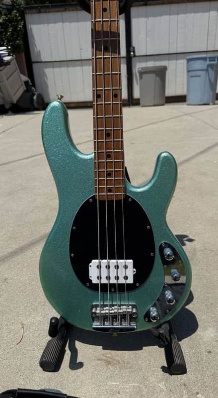 Sterling StingRay Ray34 with Roasted Maple Neck 2022 - 2023 - Seafoam Sparkle image 1