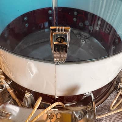 Ludwig Bicentennial Marching Snare 1976 - Acrylic-Red, White, and Blue image 4