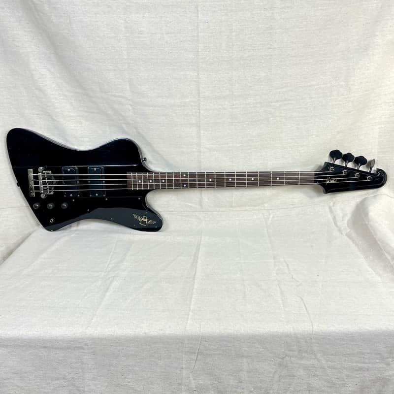 Greco TB-700 1990 Black BK Thunderbird IV Electric Bass Fujigen MIJ w/ Gator Bag image 1