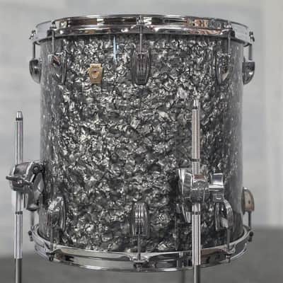 Used Ludwig Classic Maple 3pc Downbeat Drum Set Black Pearl - Good image 3