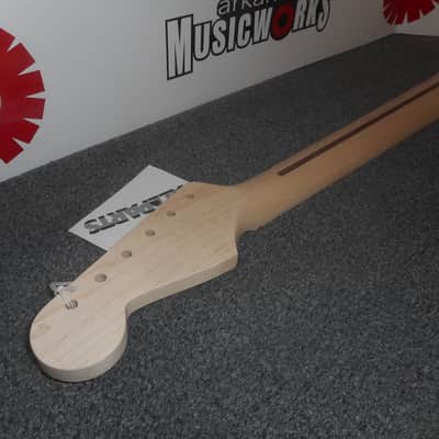 Allparts Fender Licensed Neck For Stratocaster, 22 Frets, Solid Maple - #SMO image 5