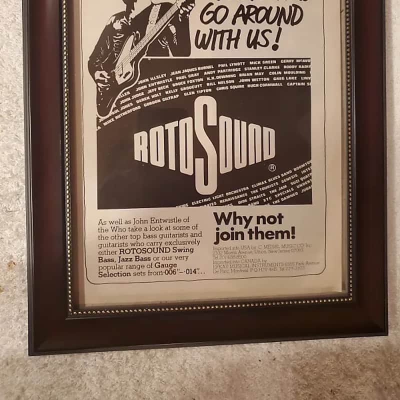 1980 Rotosound John Entwistle B & W