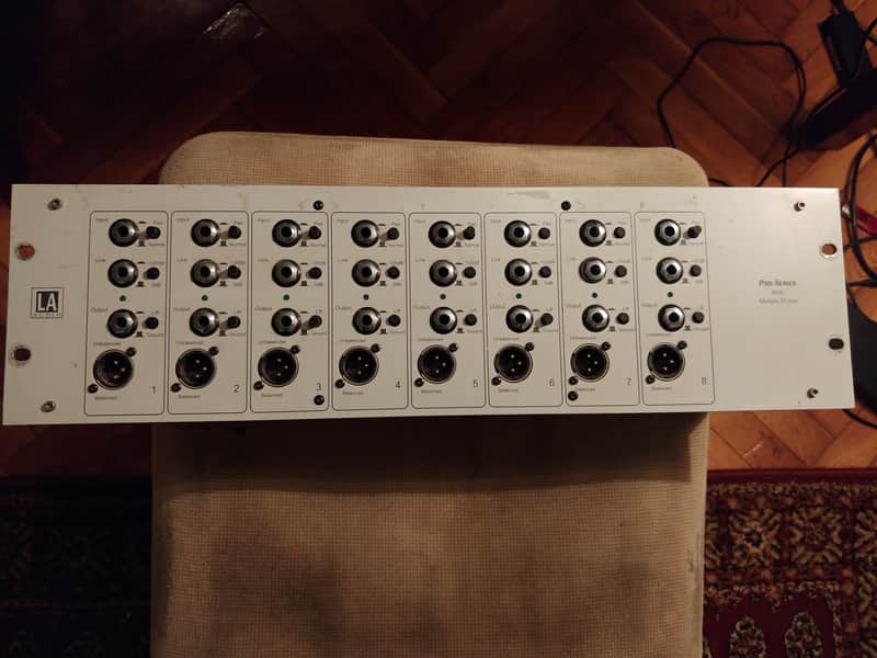 Very rare LA Audio MD8 multiple DI with gain stage lift image 1