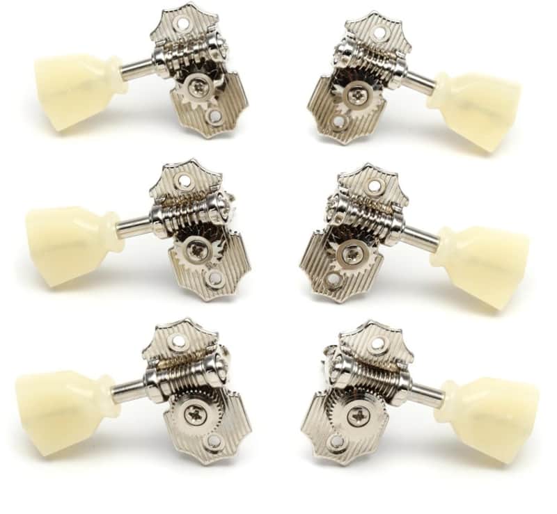 Graph Tech PRN-4424-NO Ratio 3+3 Waffle-back Vintage Machine Heads (PRN4424N0d2) image 1