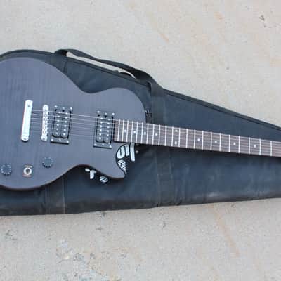 2014 Gibson Epiphone Les Paul Special II Translucent Black Flame Guitar Limited Edition Custom Shop image 2