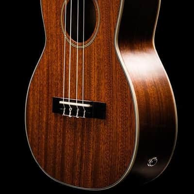 Ohana Model TK-20CE Solid Top Tenor Electric/Acoustic Ukulele + Gig Bag - BLEM image 2
