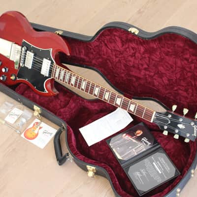 Gibson Custom Shop "Inspired By" Robby Krieger THE DOORS SG Standard Aged & Signed, 2009 Tom Murphy Aged - Dark Heritage Cherry image 8