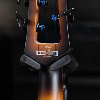 Ibanez Bass Workshop UB804 4-String Electric Upright Bass - Mahogany Oil Burst with Gig Bag image 6