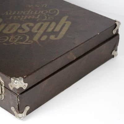 1974 Vintage Gibson L6-S Midnight Special/Les Paul/SG Brown Leather CASE ~CLEAN~ 1970s USA image 5