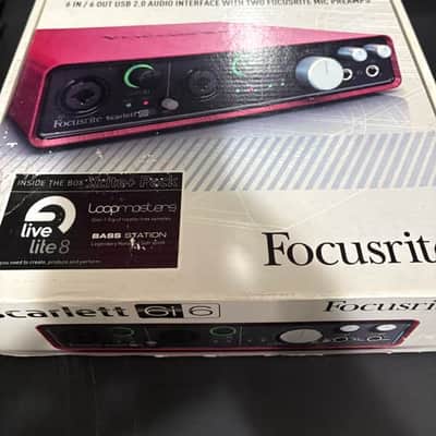 Focusrite Scarlett 6i6 USB 2.0 Audio Interface 2013 - 2016 Red / Black image 4