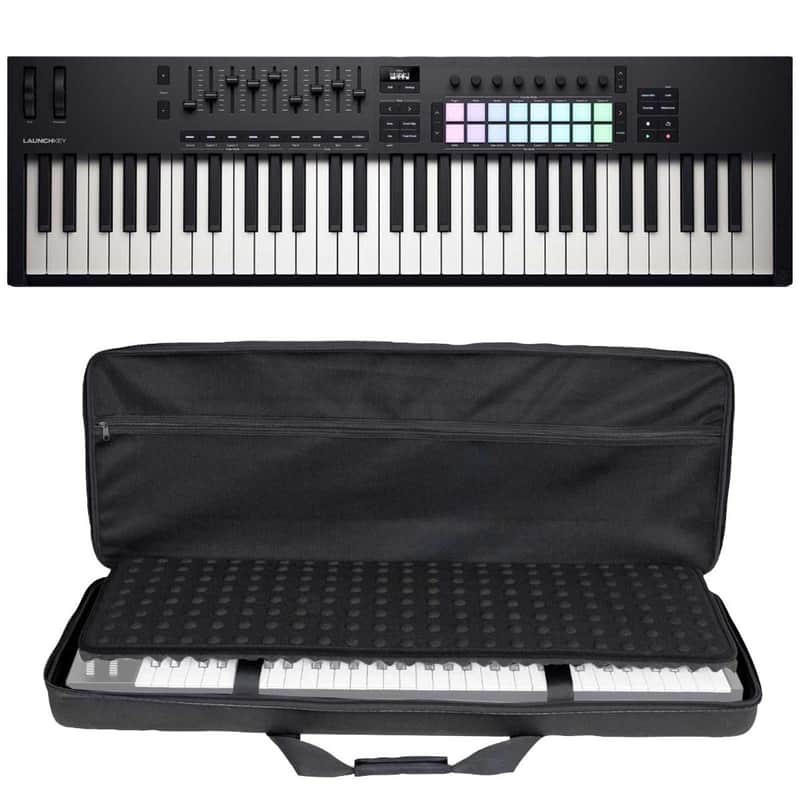 Novation Launchkey 61 All-in-One OLED Display DAW Keyboard Controller w Case image 1