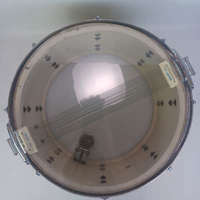 Leedy 8x14"June48 WMP 3Ply Maple/Chrome-Brass Broadway Snare Drum White Marine P image 12