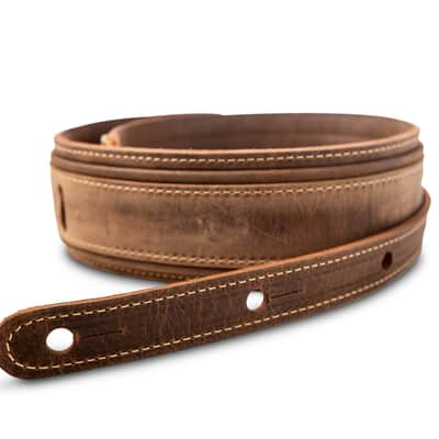 Taylor Guitars Wings Distressed Leather 3.0" Guitar Strap in Brown image 3