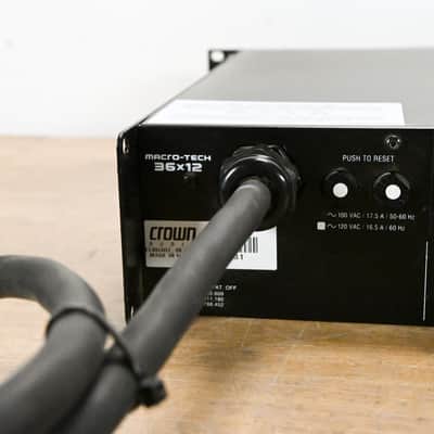 Crown Macro-Tech 36x12 2-Channel Power Amplifier CG015TT imagen 8