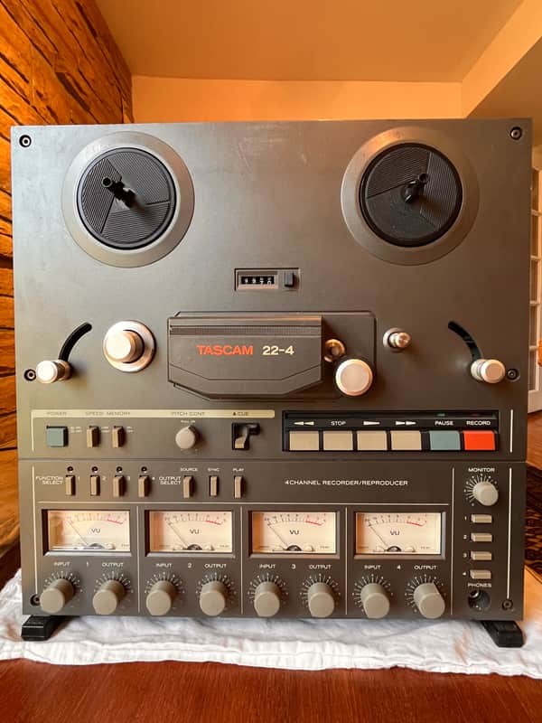 TASCAM 22-4 1/4" 4-Track Reel to Reel Tape Recorder 1980 - 1990 - Black image 1