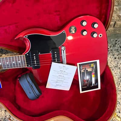 2021 GIBSON SG!! ~ P-90 Pickups & Burgundy Sparkle Finish!! ~ Excellent Condition! ~ OHSC & Case Candy!! image 16