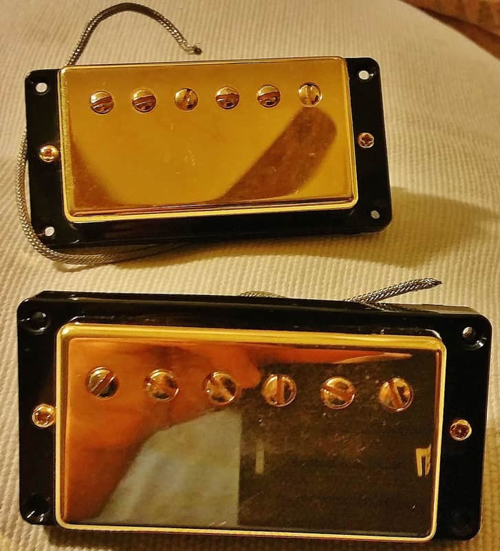 Epiphone Elitist (Gibson) 50s Gold pickup set 50ST/50SR 490T/490R Alnico 5 humbuckers image 1