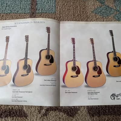 2000 Martin Standard Series Guitar Catalog! Original Case Candy, Paperwork! image 2