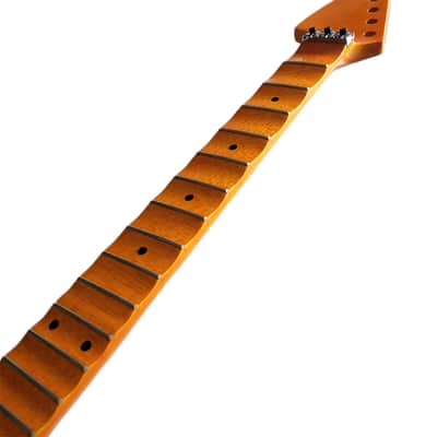 Big Head Full Scalloped Maple Guitar Neck,24-Fret Left hand image 5